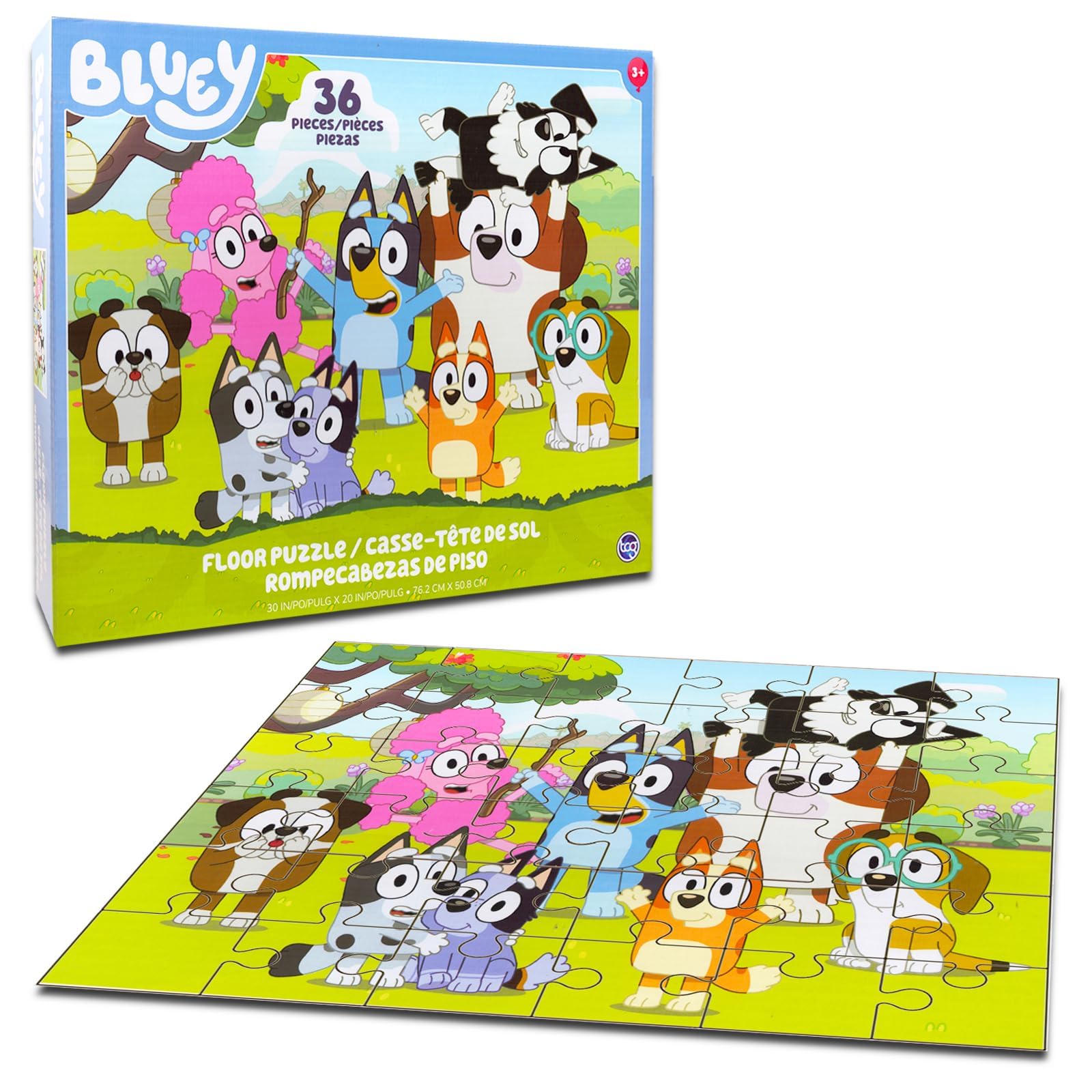 Amazon.co.jp: Bluey(ブルーイ) 子供用フロアパズルセット - 36ピース 