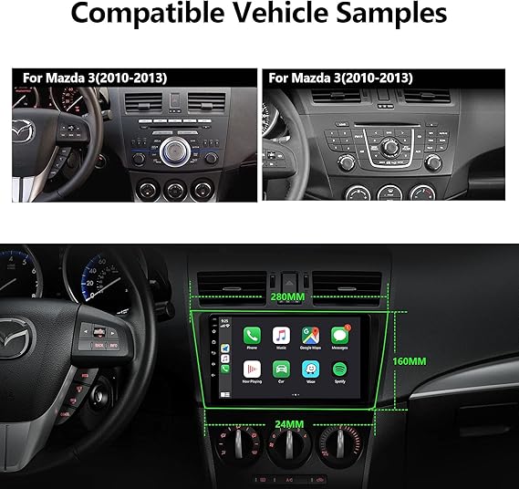 2021 Autumn New Eonon Car Stereo Android 10 0 Car Radio 9 Inch Ips Hd Full Touchscreen Head Unit Fit Mazda 3 2010 2013 Built In Carplay And Dsp Car Gps Navigation Radio Support Android Auto Backup