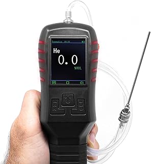 Analizador de Helio (He) | Detección de pureza y Fugas | 0–100% | Resolución de 0,1 ppm | Certificado de calibración de la UE y EE. | Bomba y sonda integradas