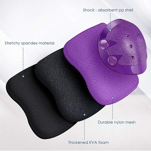 Miniatura 7 de JBM Rodilleras para adultos y niños, coderas y muñequeras para patinaje en línea, patinaje, patinaje