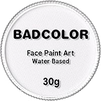 Vista 28 de Pintura corporal y facial UV neón naranja (30g/1oz), kit de pintura corporal completa a base de agua, reactiva a la luz negra, fluorescente