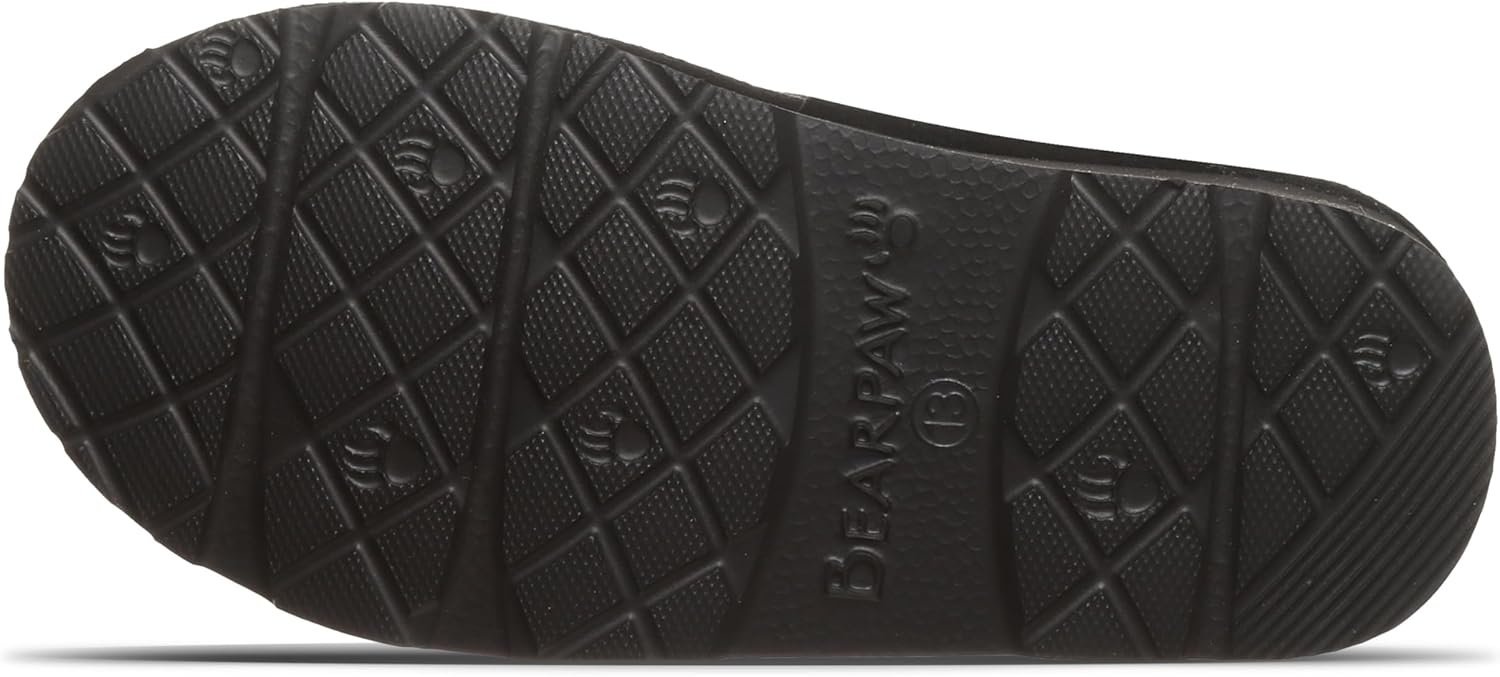BEARPAW Martis Youth Slipper | Kid's Cozy Footwear | Comfortable & Lightweight Indoor & Outdoor Slipper | Multicolors & Sizes