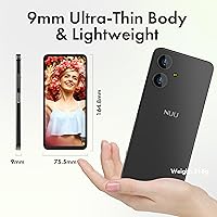 Vista 2 de NUU Teléfono celular básico N10 para T-Mobile, Mint, Metro, Qlink, Tello y más 4 GB/128 GB, perfecto para adolescentes, Dual SIM 4G, Octa-Core 6.6