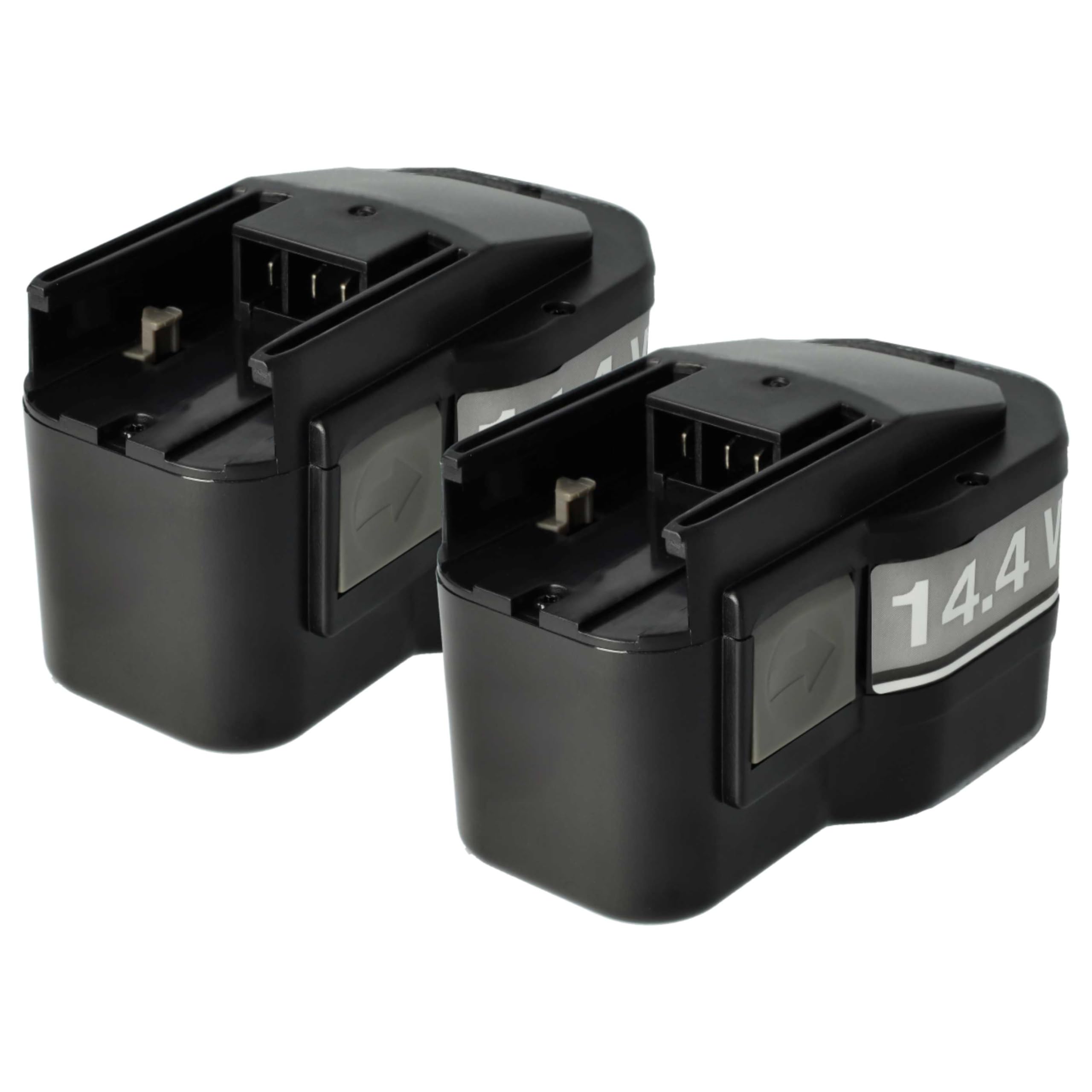 vhbw 2x batteria compatibile con Atlas Copco MXS14.4, BXS14.4, MX14.4, BX14.4, BXL14.4, B14.4, BF14.4 utensile elettrico (1500 mAh, NiMH, 14,​4 V)