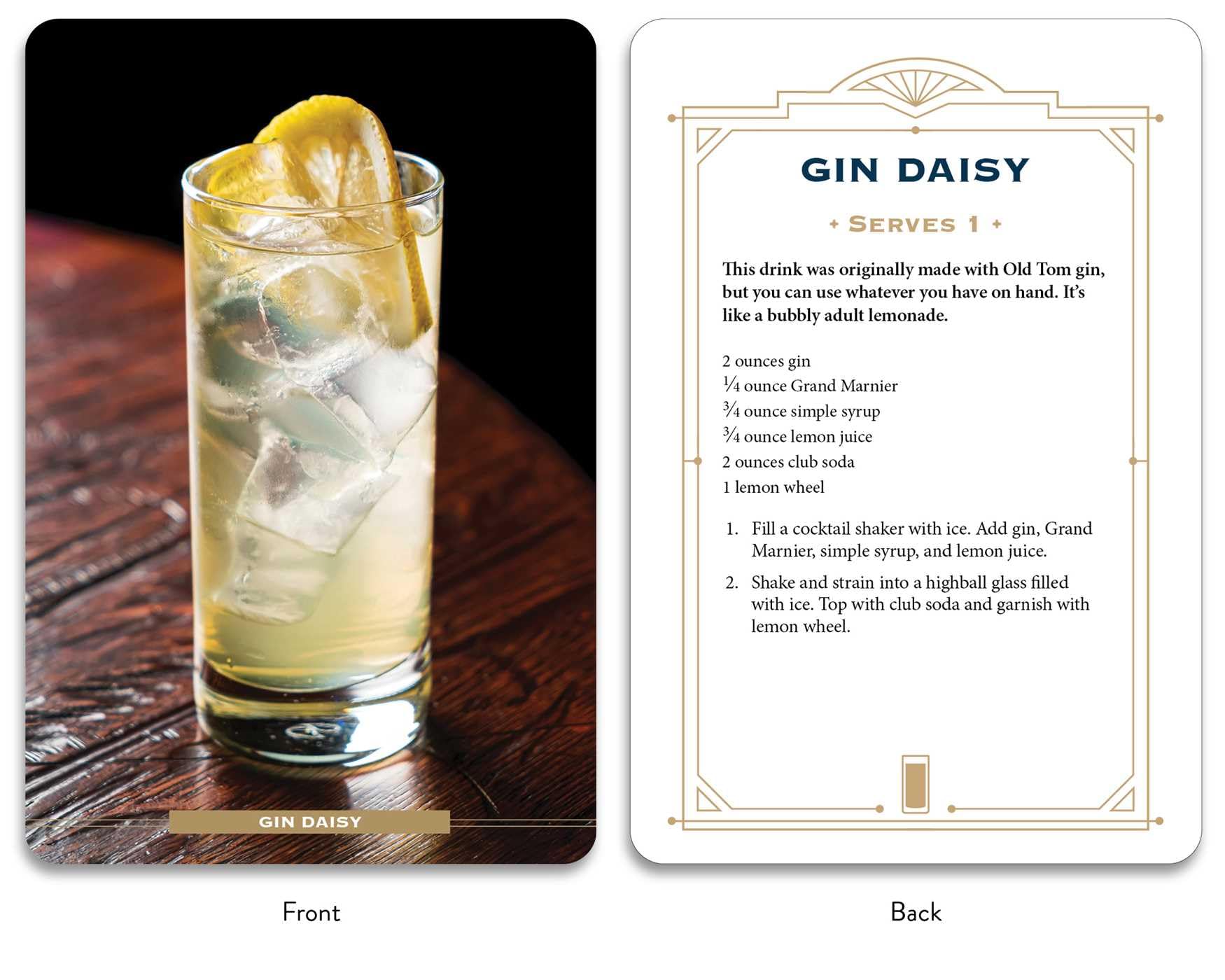 Gin Cocktail Cards A-Z: The Ultimate Drink Recipe Dictionary Deck (Cocktail Recipe Deck)