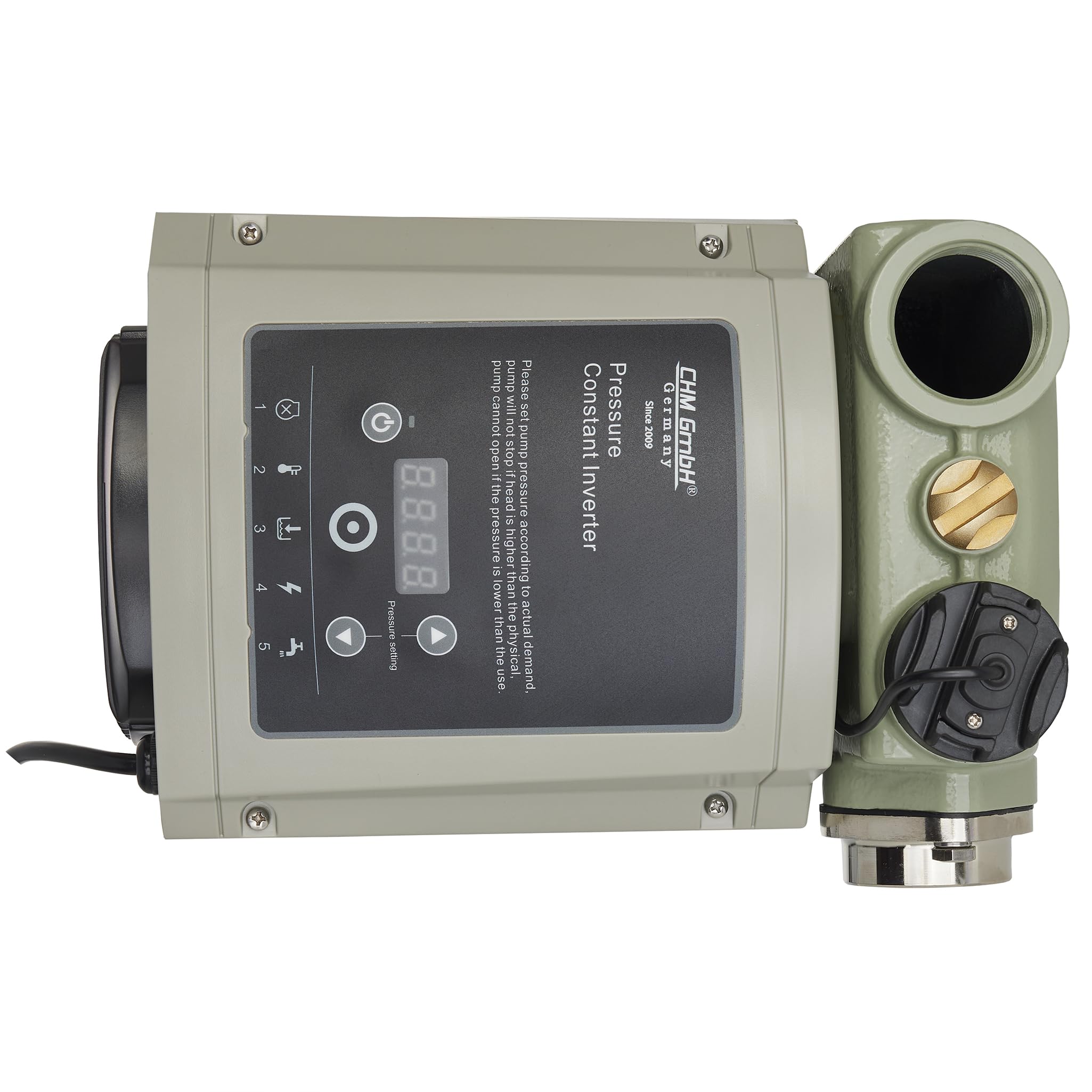 Pompa ad uso domestico CHM GmbH® Impianti di aumento di pressione Pompa con inverter 6500 L/h, 6 Bar di pressione, autoadescante