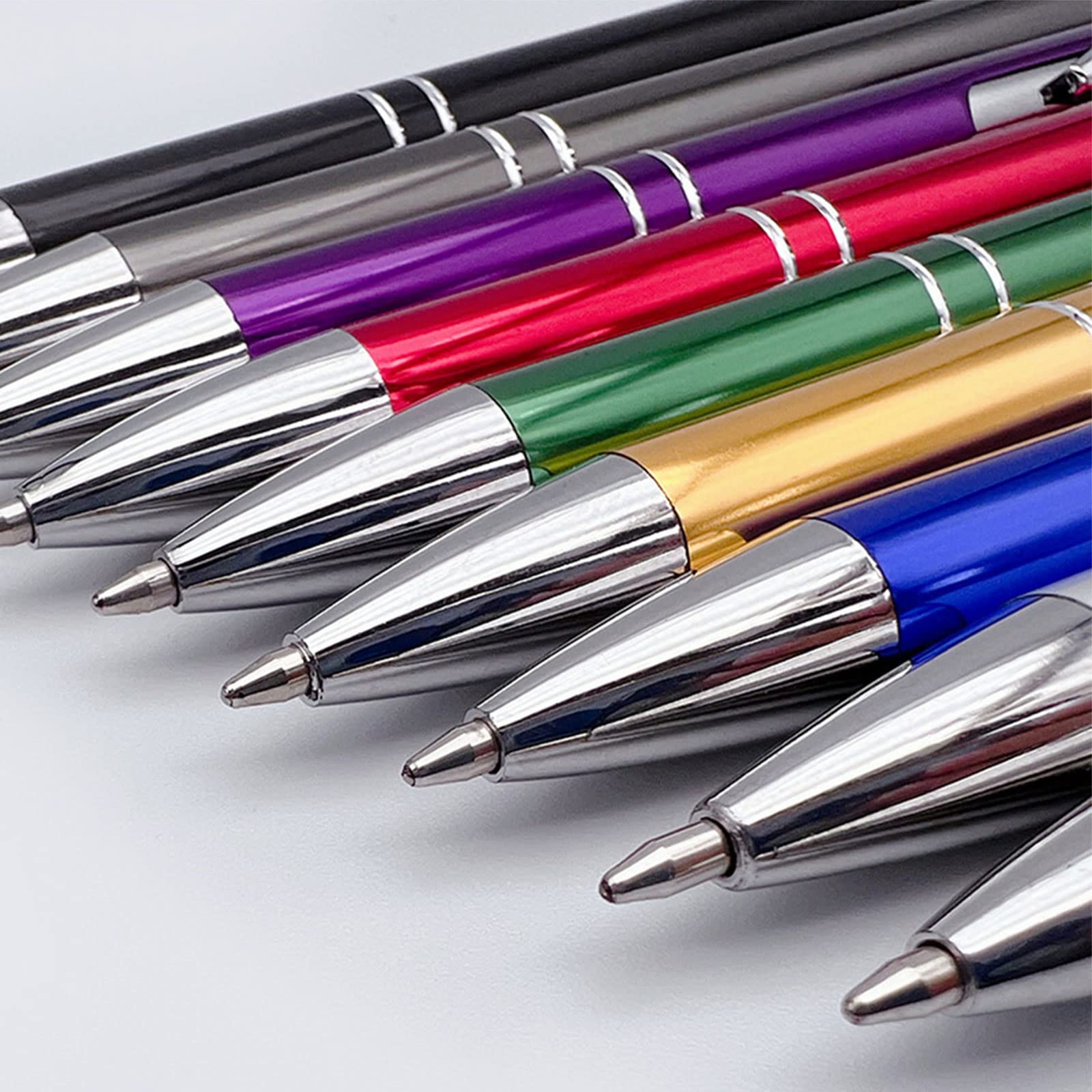 Amazon | TAKOXIA ボールペン 10本 快適なライティングペン 金属製