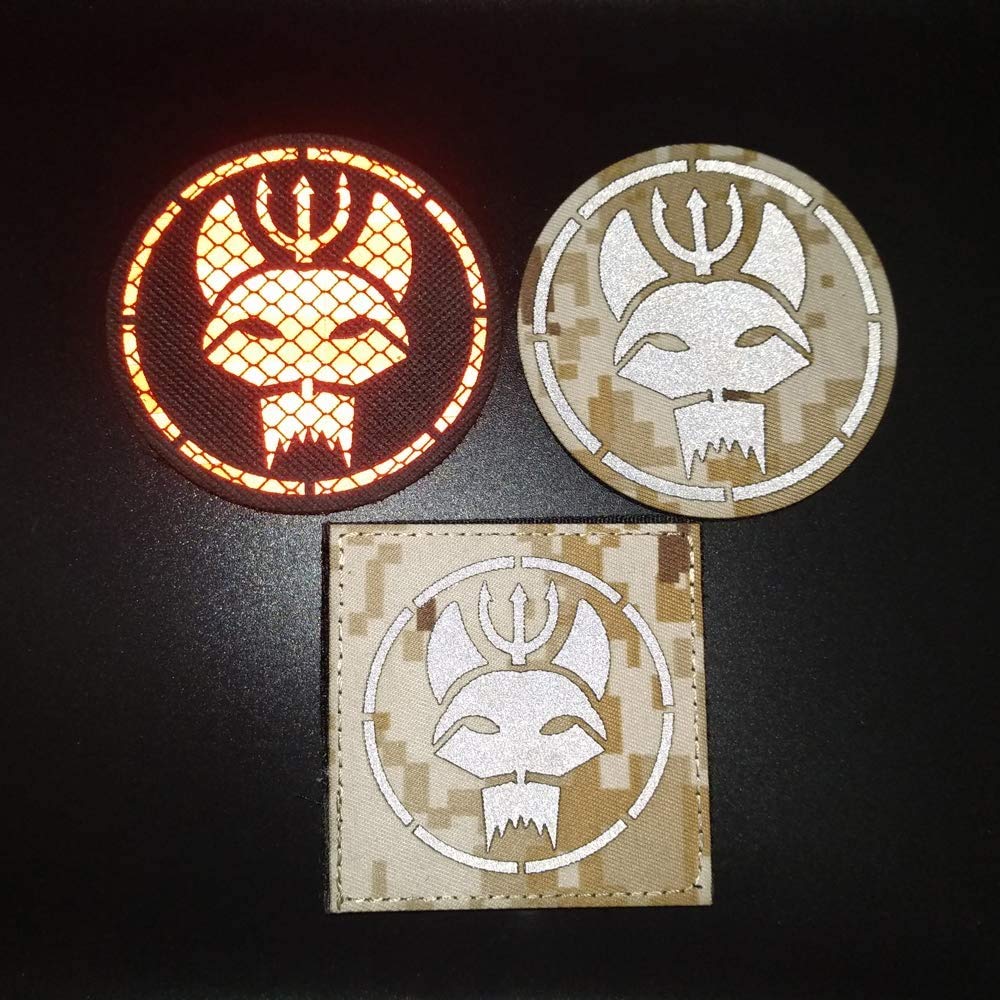 Siegel Team DEVGRU Dreizack Katzenkopf IR Infrarot reflektierende Patch, anpassbare personalisierte Armee Moral militärische taktische Befestigung Haken Loop Backed dekorative Patches