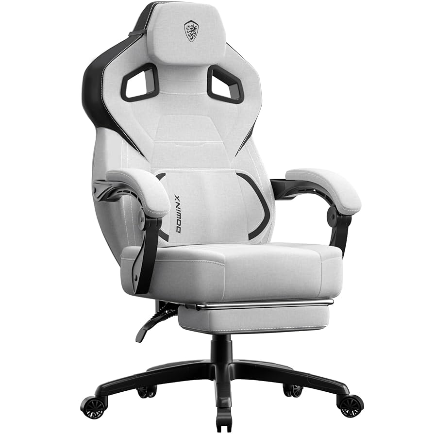 Amazon.com: Dowinx Fabric Gaming Chair with Footrest, Big