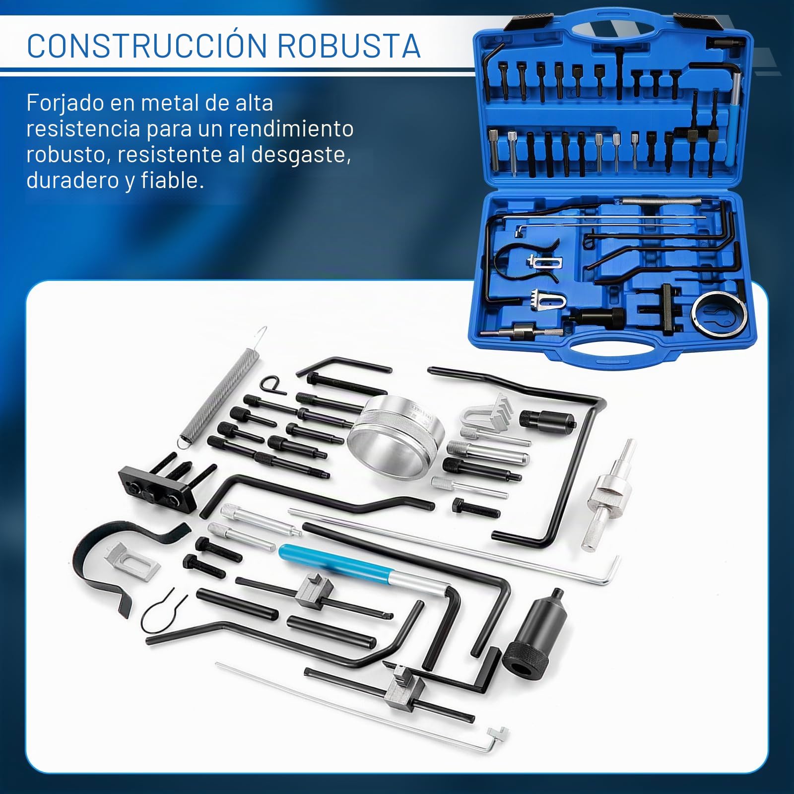 Kit de Herramientas de Sincronización de Alineación del árbol de Levas | Compatible con Peugeot, con C-itroen, PSA Diesel und Benzin Dual TDI HDI PSA 4086, Herramienta de Ajuste del Motor