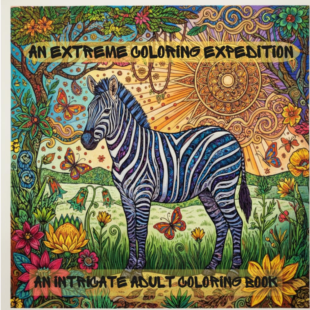 An Extreme Coloring Expedition: An Intricate Adult Coloring Book