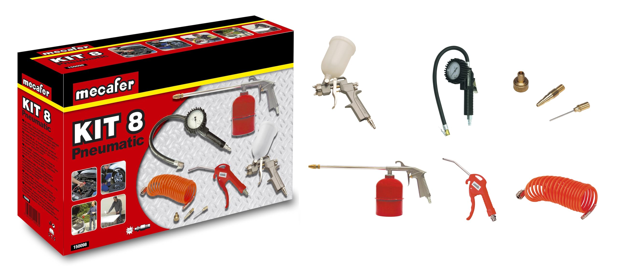Accessoires Mecafer 150098 kit de connexion universel pour compresseur