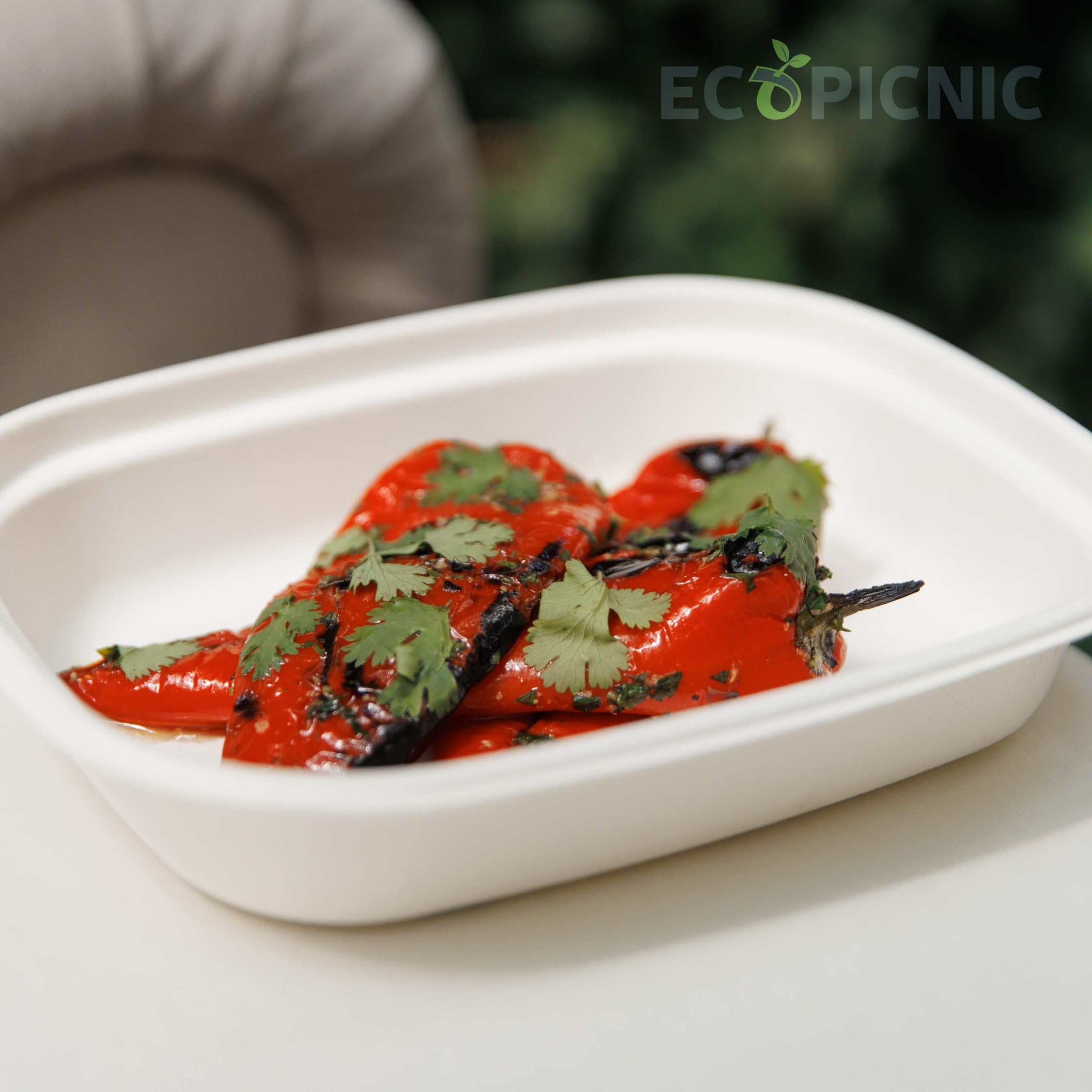 Cuencos de Caña de Azúcar 300 Unidades 1100 ml | Bols biodegradables Desechables para sopas, ensaladas y Alimentos, Ideales para Catering, Fiestas y Comida para Llevar