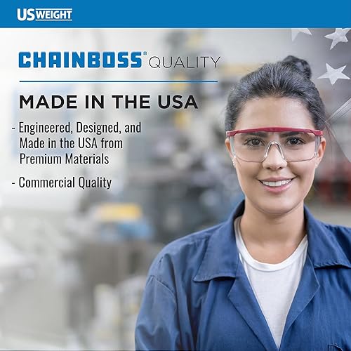 Miniatura 18 de US Weight Cadena de seguridad con eslabones de cadena de plástico mejorada con tecnología SunShield resistente a los rayos UV, fabricada