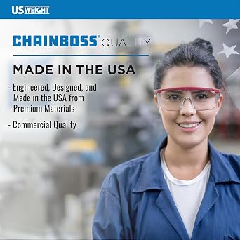 US Weight Security Chain with Plastic Chain Links Enhanced with SunShield UV-Resistant Technology, Made in the USA