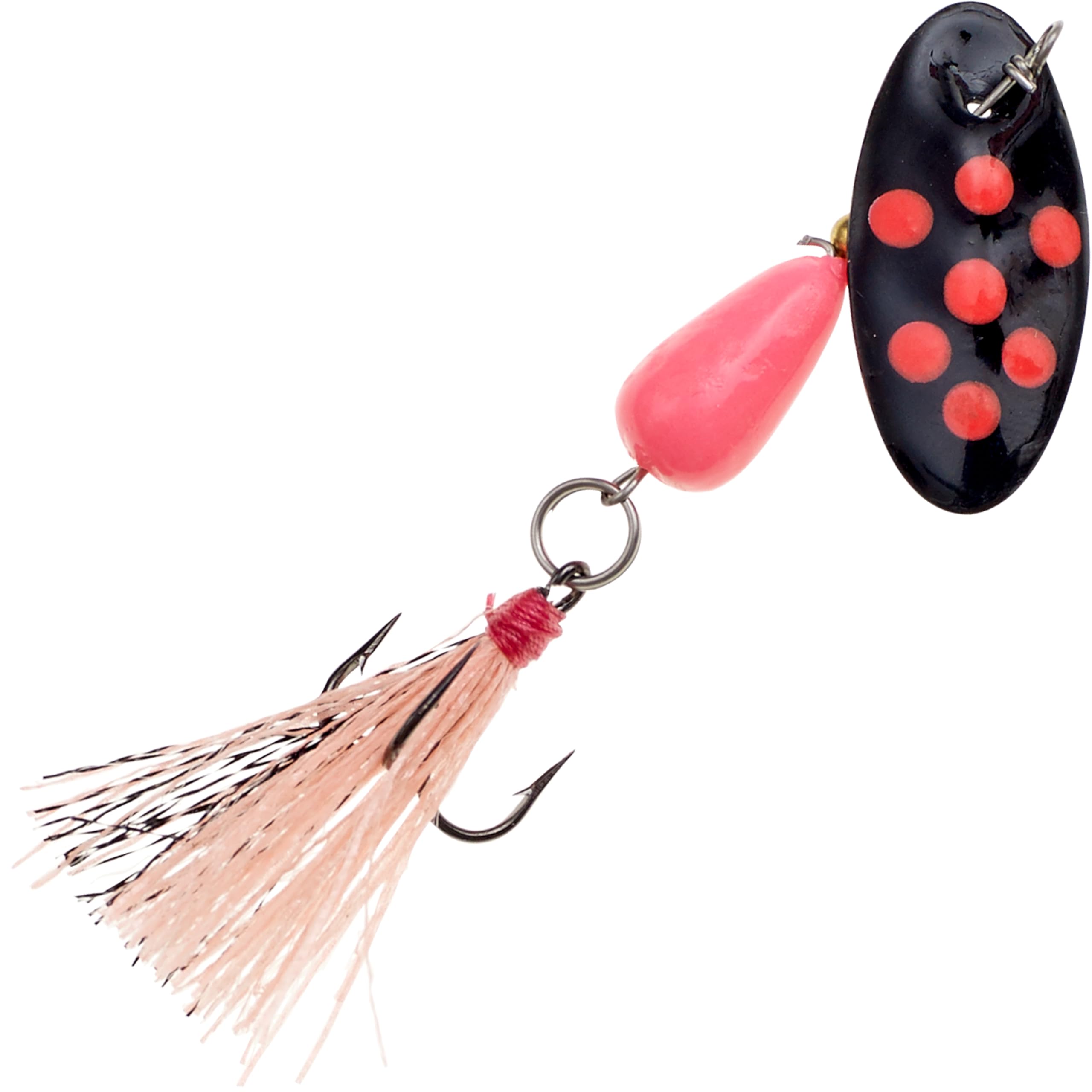 Panther Martin PMGGF_4_BP Go-Glo Flash-A-BOU Teardrop Spinners Fishing Lure - Black/Pink - 4 (1/8 oz)