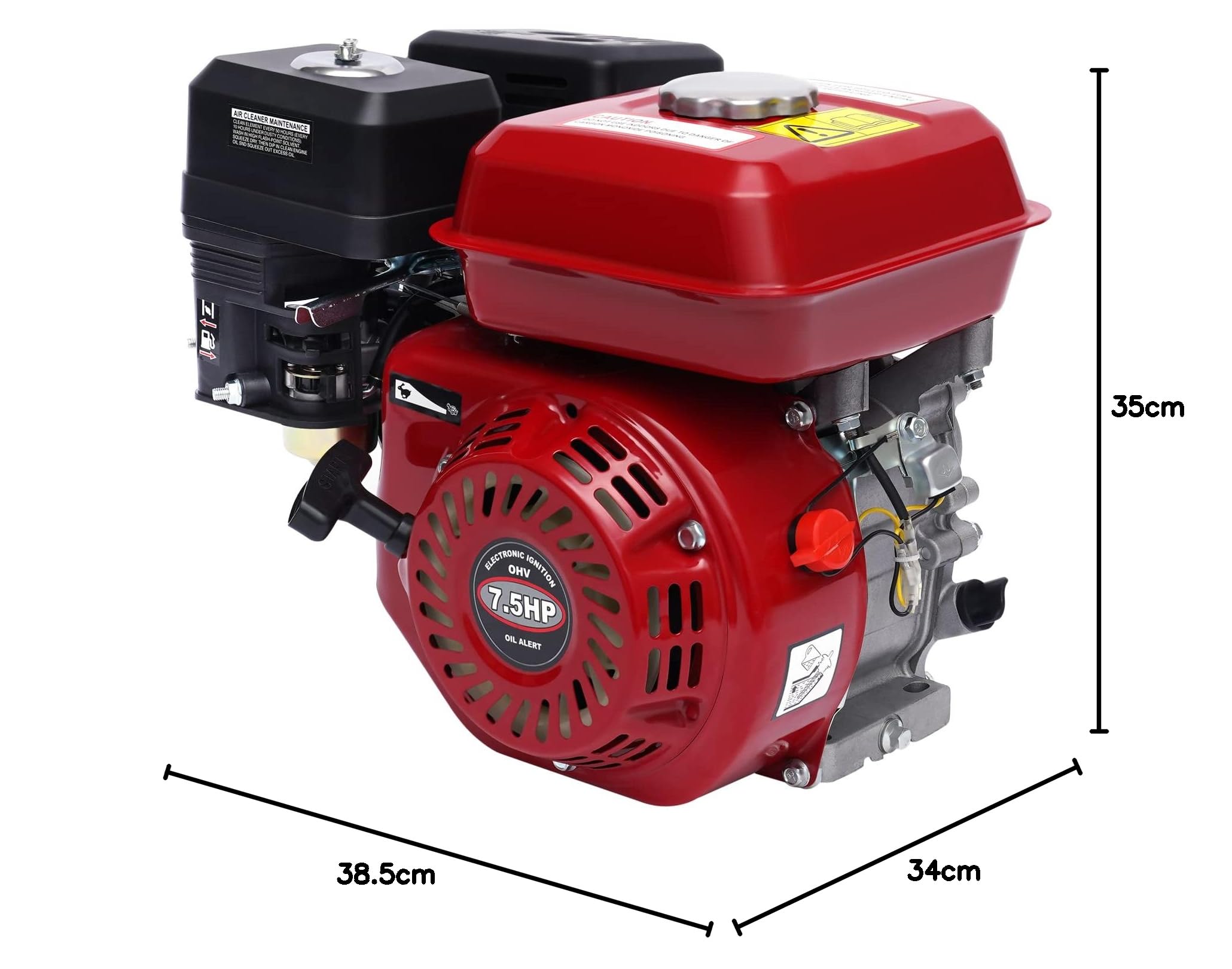 Motore a benzina a 4 tempi, generatore portatile 4000 W, velocità di rotazione 3600 rpm, motore a benzina 7,5 HP a quattro tempi, raffreddamento ad aria 208 CC, elettrodomestici, edilizia, agricoltura