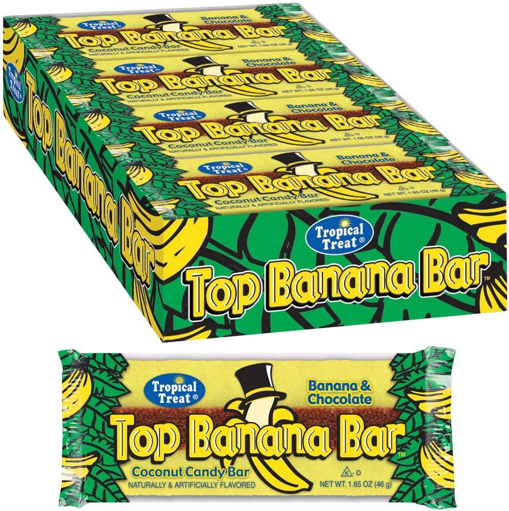 Dayton Nut Coconut Bar, Banana and Chocolate, 12 Count