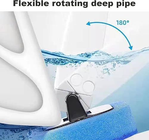 Miniatura 4 de Recambios de cepillo de inodoro desechable con recambios, 42 piezasjuego de varitas de inodoro para colgar en la pared, autoadhesivas, sin