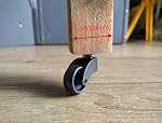 1" Swivel Stem Ball Caster Wheel, Zinc Alloy Antique Style Silent Castor for Furniture Socket Type Mounting Stem, Vintage Black, 353lbs, Pack of 4