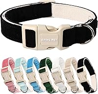 Vista 107 de Aring Pet Collar de algodón, ligero y ajustable, con hebilla de liberación rápida para perros pequeños, medianos y grandes, para cachorros, XS