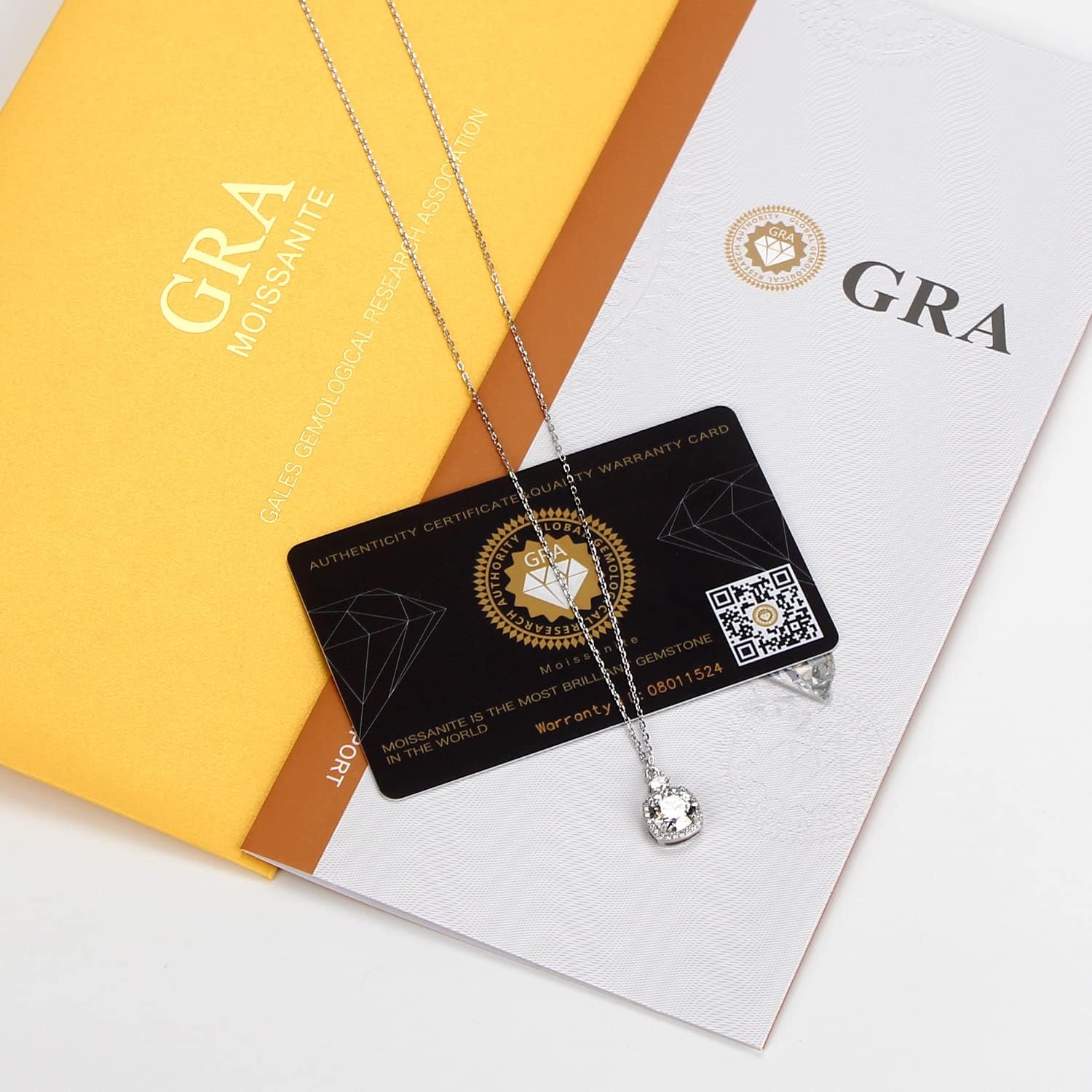 2.0ct Moissanite Pendant Necklace For Women, 8.0mm D Color 18K White Gold Silver Plated, Round Cut Diamond Necklace, Suitable For Wedding, Engagement, Friend's Eternal Promise - Image 5