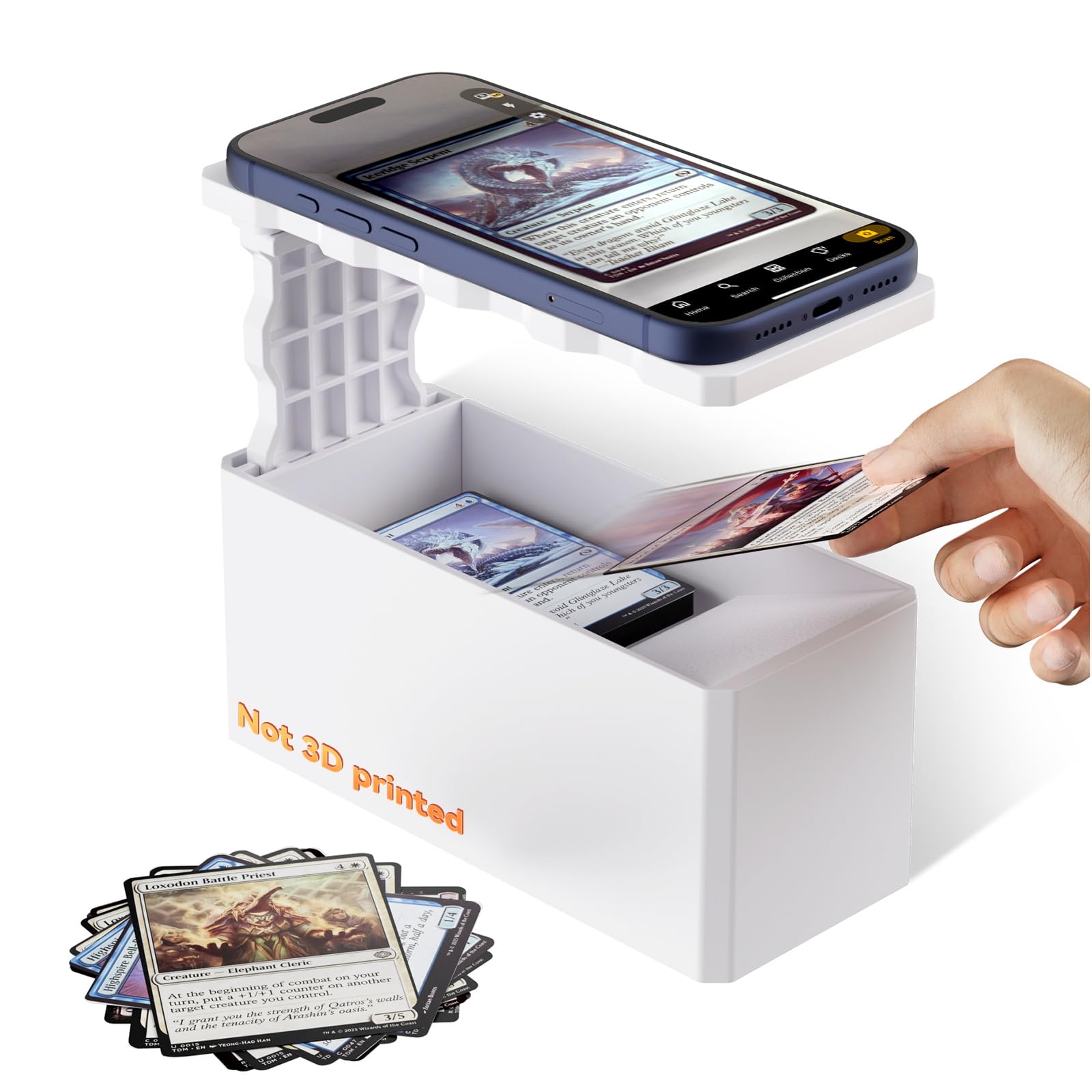 mtg card collection app Amazon.com: CloudValley TCG Card Scanner Stand for MTG Collector Trading  Cards, 【ABS Material】Adjustable Holder for Phone Scanning,【Fast Scan &  Price Check】Compatible with ManaBox APP（Non-3D Printing） : Health &  Household