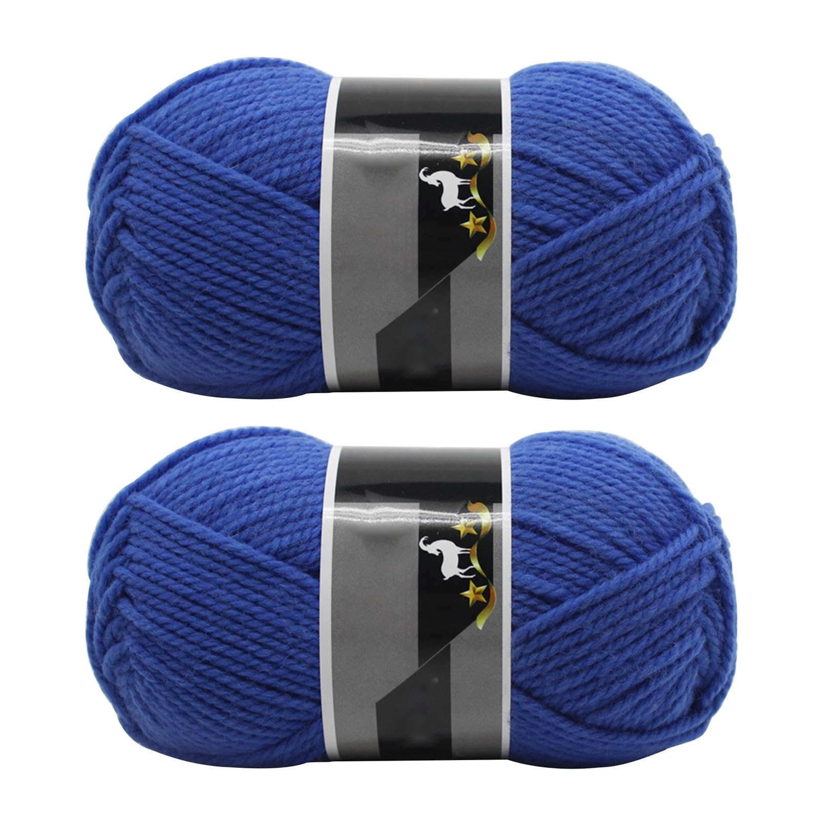 Jarsense 2 Ball*100g Double Knitting Yarn Baby Batik crylic Hand Knitting Wool, Knitting Wool Yarn for Crochet Acrylic Yarn for DIY Craft and Crochet Project (Light Sapphire-Blue)