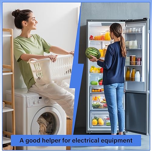 Miniatura 5 de BSEED Enchufe de EE. UU., protector de sobretensiones para electrodomésticos, supresor de energía, salida de oscurecimiento de voltaje, 120 V, 2400