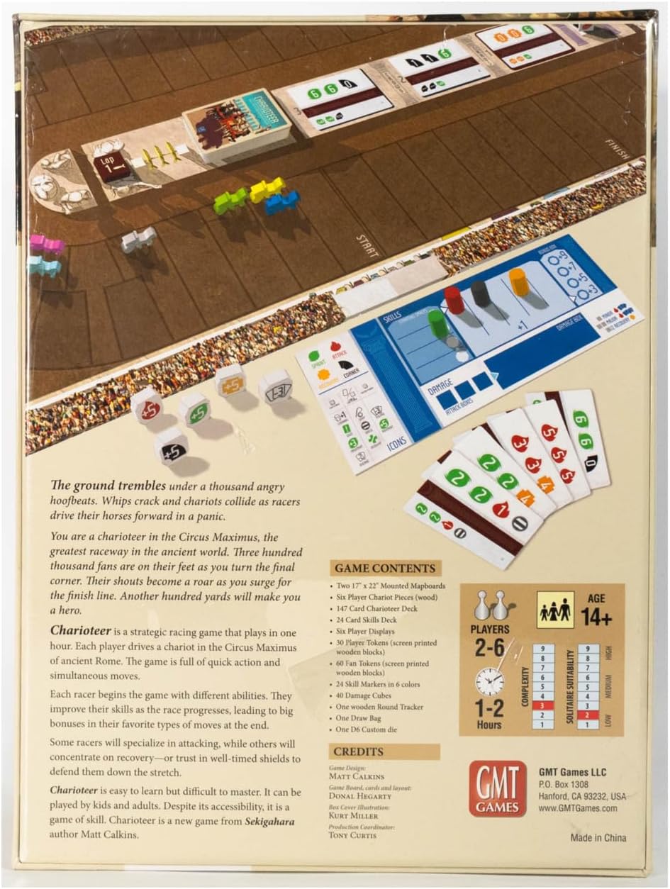 GMT Games Charioteer: Race for Glory in Ancient Rome GMT 2202