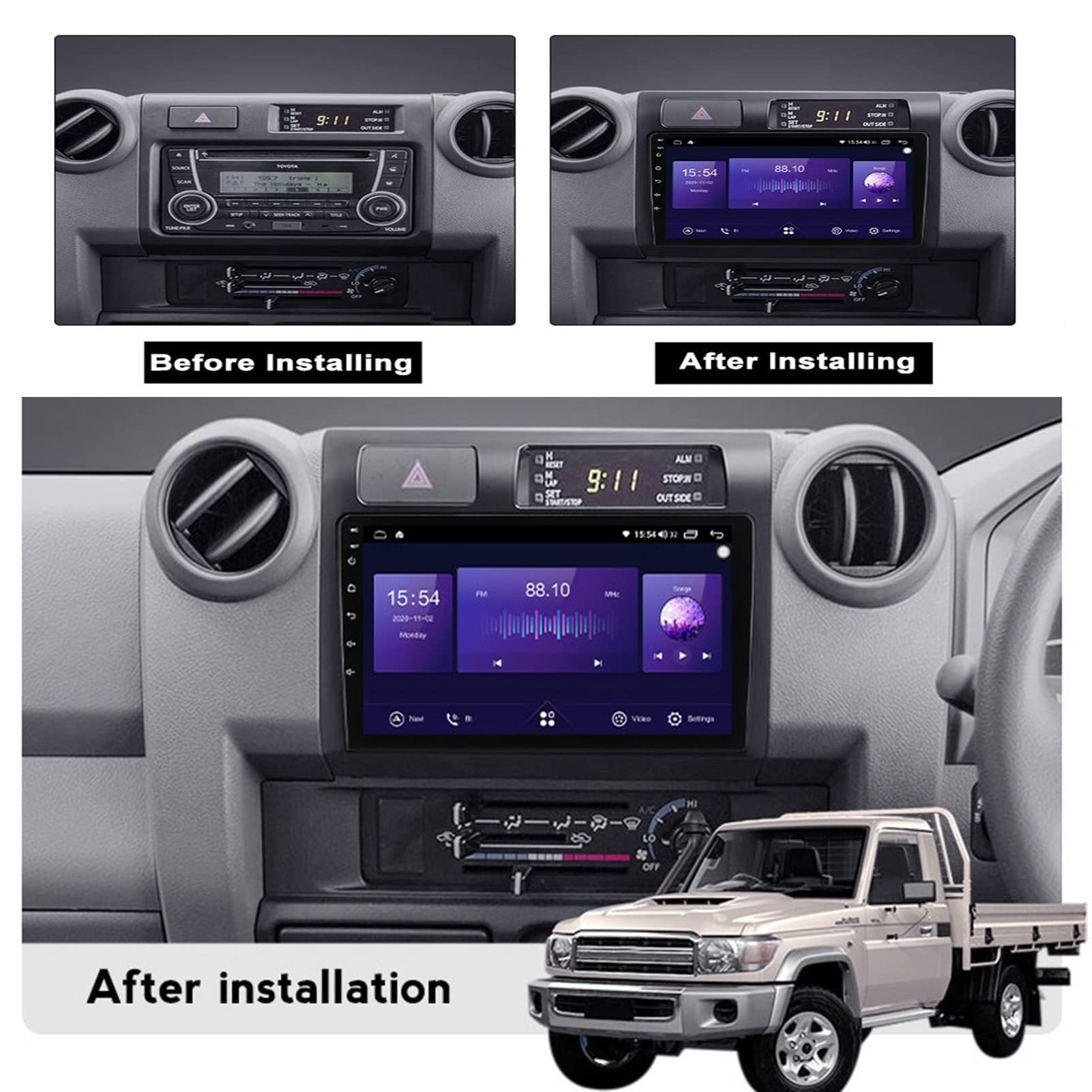 Apple - クロロ Car Phone Holder for 2024 2025 Toyota Land Cruiser 250 1958