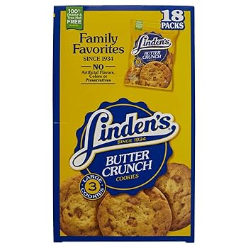 Amazon.com: Linden Butter Crunch Cookies - 18 ct. : Grocery