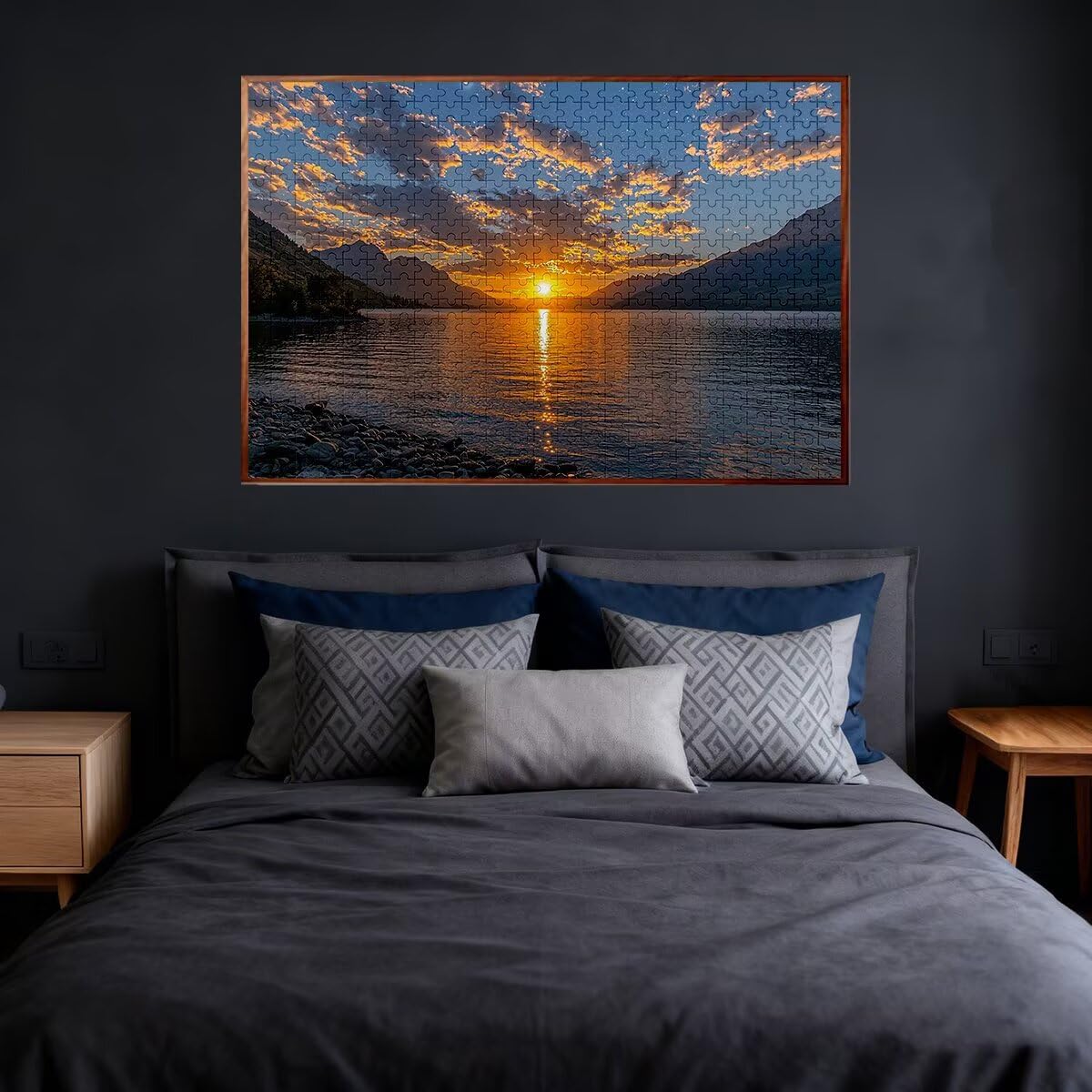 Puzzle 5000 elementów Dorośli Krajobraz, Kawałki Oceanu, Niemożliwe puzzle z wykwintnym pudełkiem do pakowania, klasyczne drewniane puzzle gry edukacyjne na prezent dla kobiet, dekoracja domu -2260