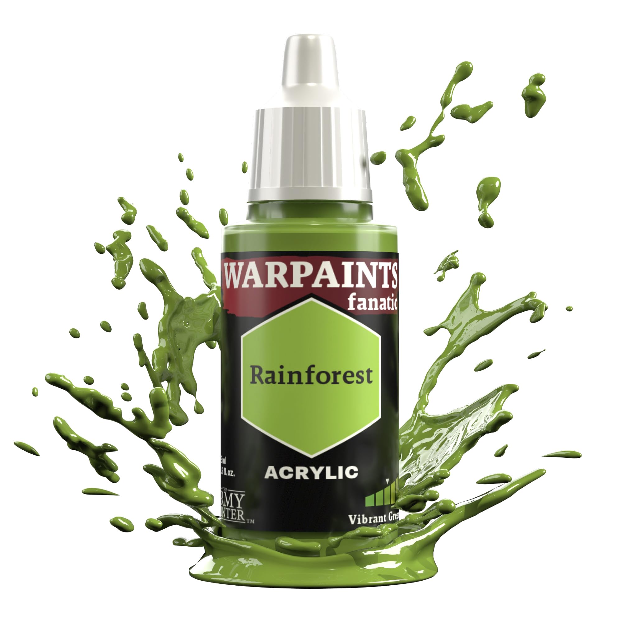 The Army Painter, Warpaints Fanatic Rainforest Single Acrylics, Miniature Hobby Painting, Quality Paint for Miniature Wargaming