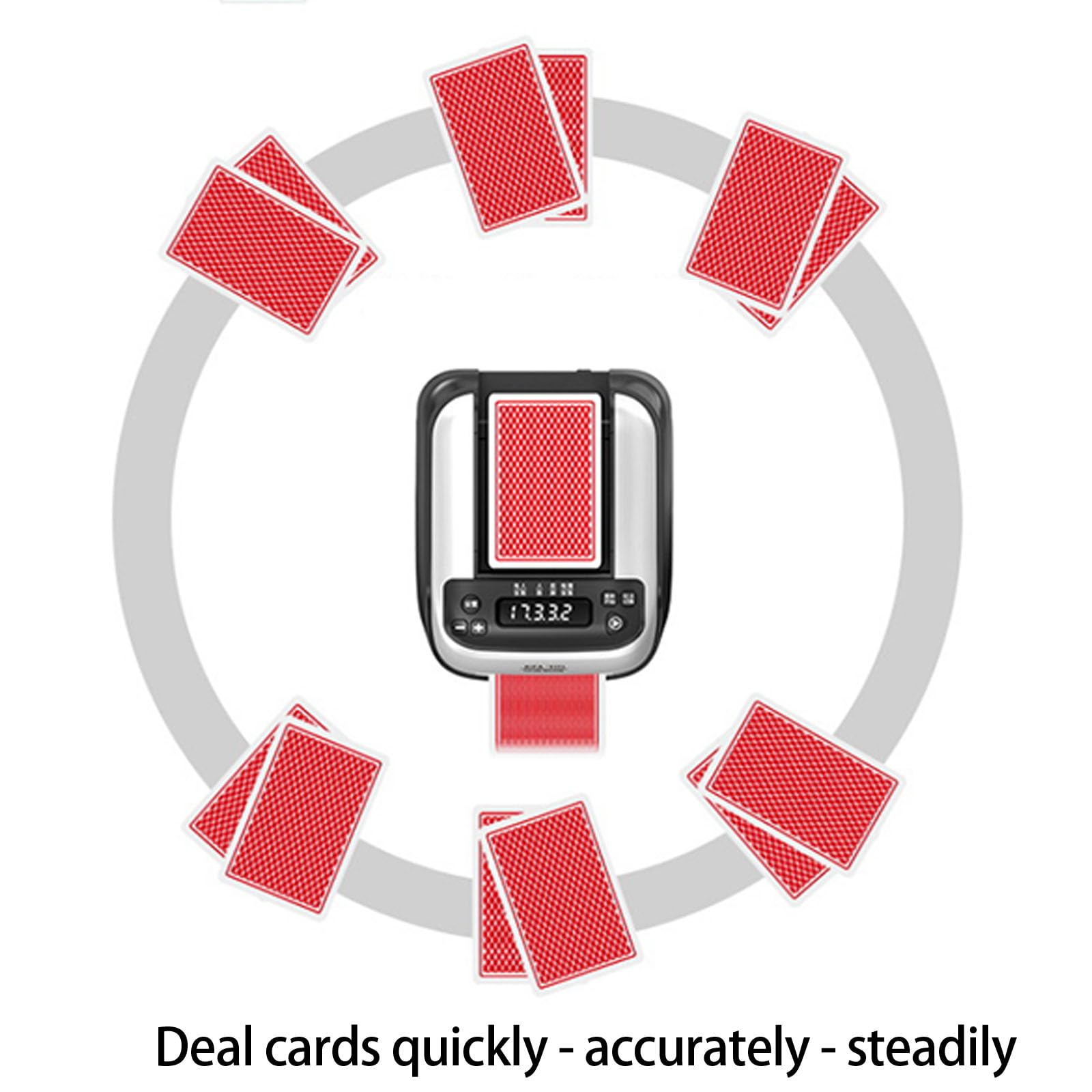 Mélangeur Et Distributeur De Cartes Automatique Rotatif 360° Ultra Silencieux – Idéal Pour Poker, Soirées Et Fêtes