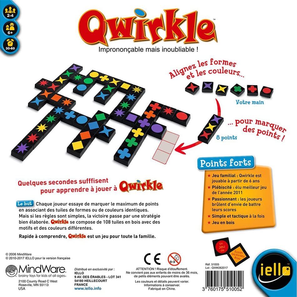 Pack Duo Qwirkle + Tantrix – Jeux De Logique En Bois – Dès 6 Ans – 2 à 4 Joueurs – + Décapsuleur Blumie