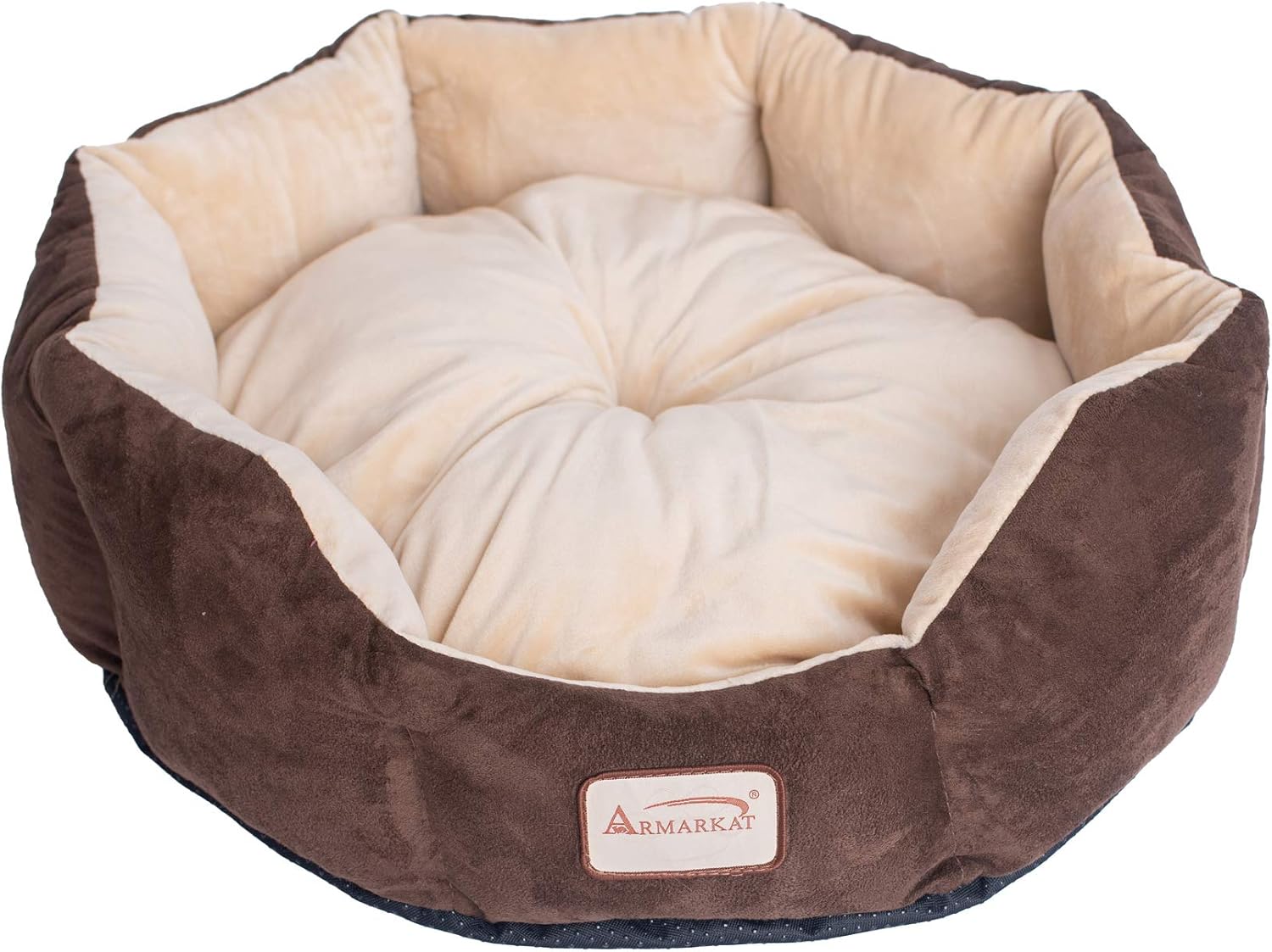 Armarkat C01HKF/MH Cozy Pet Bed 20-Inch Diameter, Mocha Beige