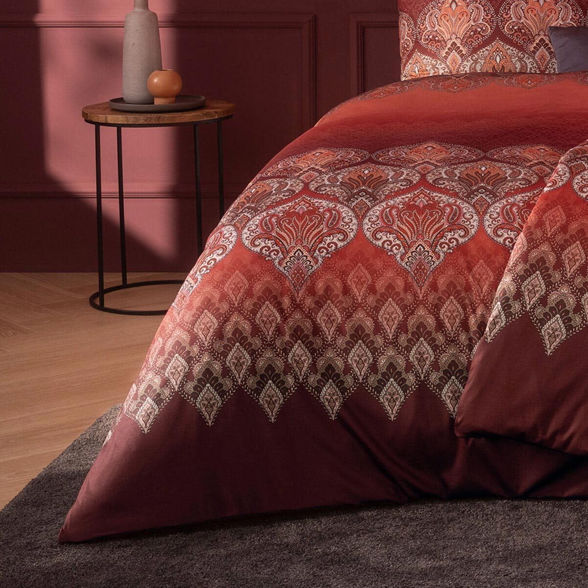 ESTELLA Mako Interlock Jersey Bettwäsche Sophia Burgund