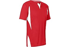 CHAMPRO Boys' Wild Card 2 Button Youth Baseball Jersey