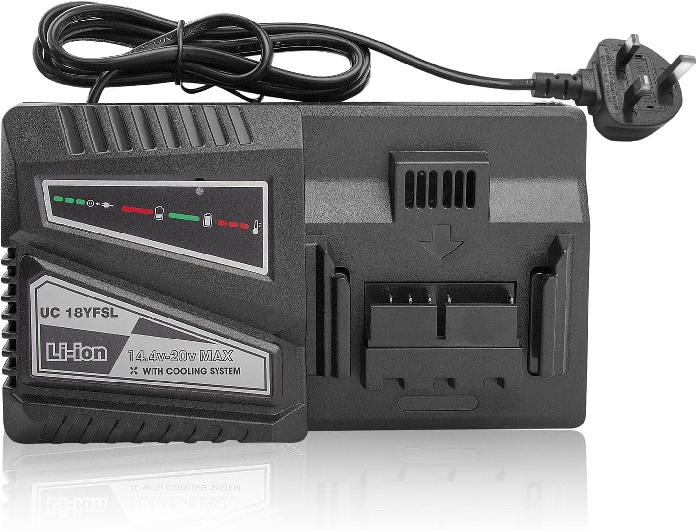 LabTEC 14.4V -18V Battery Charger for Hitachi UC 18YFSL, Compatible for Hitachi UC18YKSL UC18YRL BSL1815, BSL1815X, BSL1820, BSL1825, BSL1830, BSL1840, BSL1850, BSL1415, BSL1450 Lithion Battery