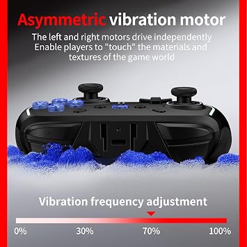 NBCP X6 2 Pack Wireless Bluetooth Pro Controller Compatible with Nintendo Switch Controller For Switch 2 Controller, PC, Android, iOS - 6-Axis Gyro,Dual 4-Level Vibration, Anti-Drift Joysticks, Turbo, 2 Programmable Buttons, Wake-Up,Screenshot