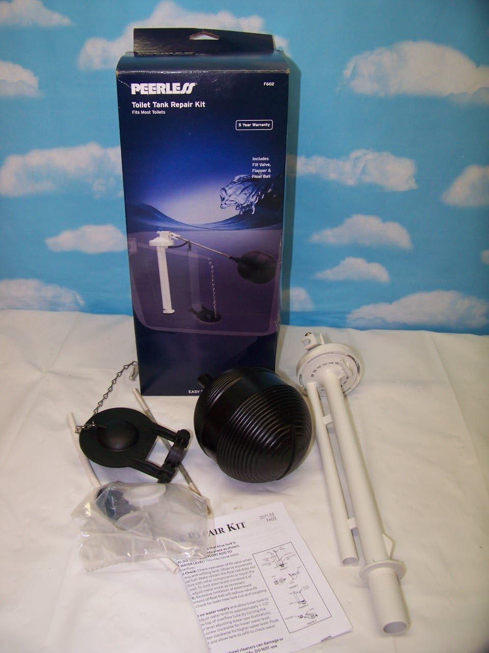 Peerless Toilet Tank Repair Kit Model F602 Fits Most Toilets