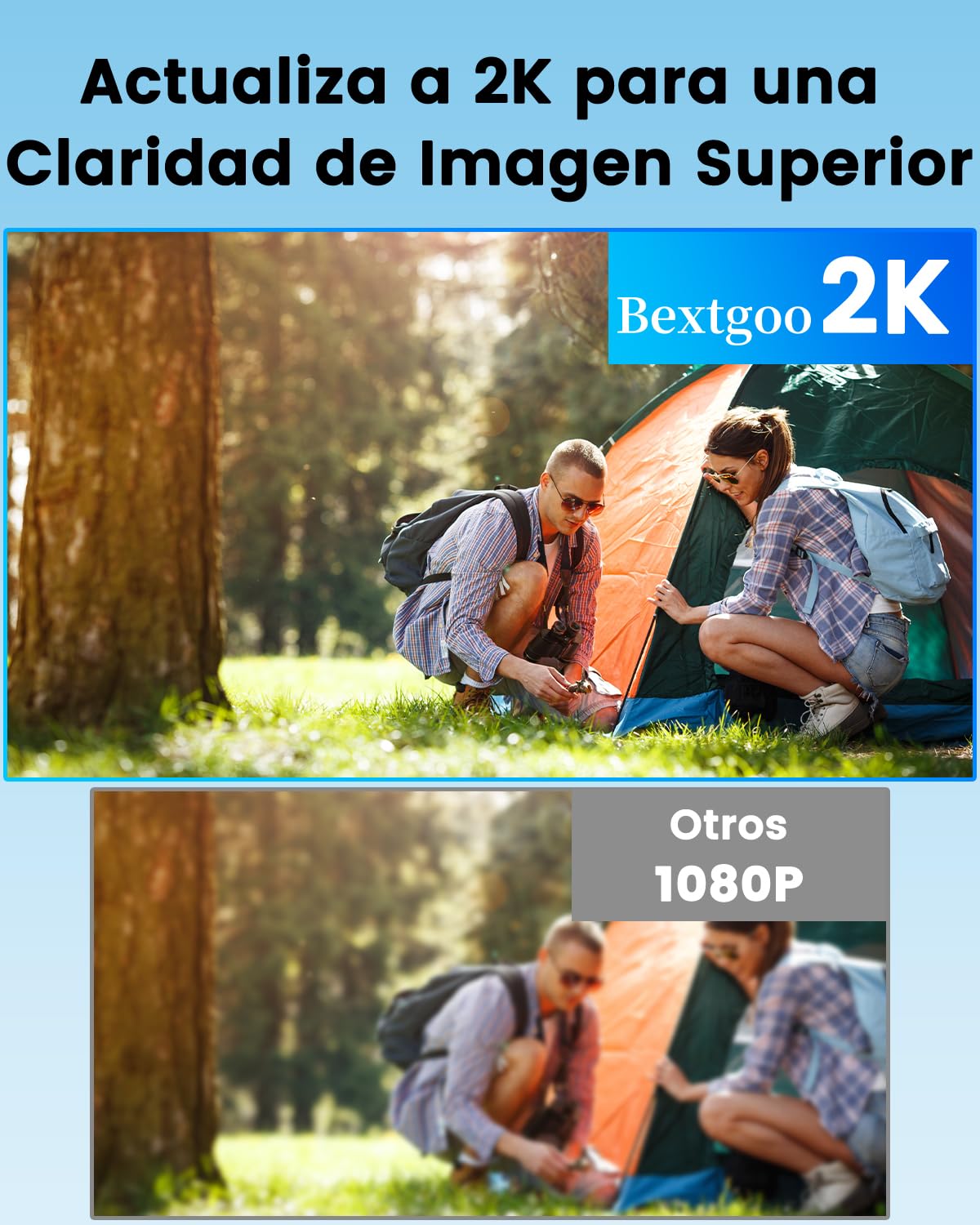 Bextgoo 2K HD Camara Vigilancia SIM, 4G LTE Camara Vigilancia sin WiFi con Tarjeta SIM, Videovigilancia sin Internet con Bateria 5200mAh, Visión 160°, Detección Movimiento Alerta, Vision Nocturna