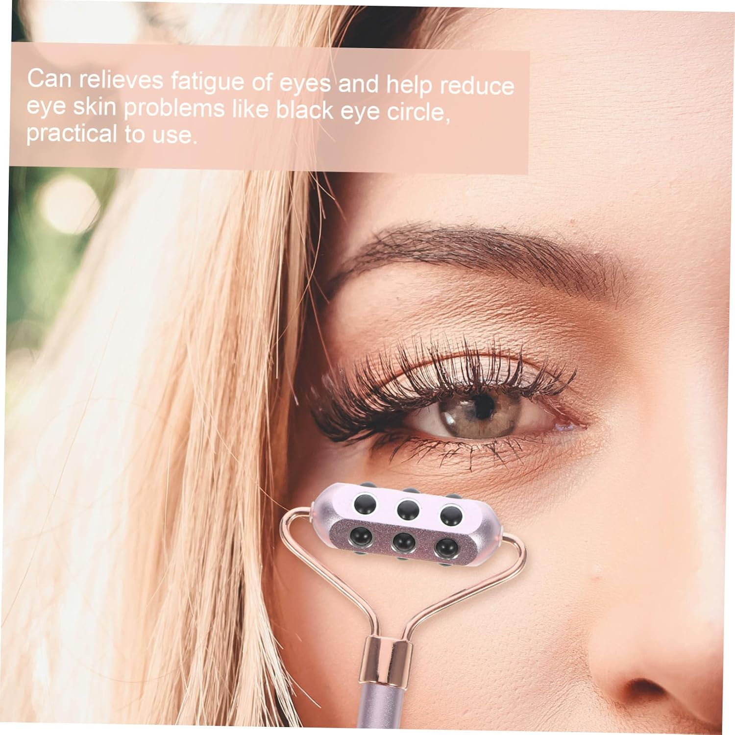 High-end Aluminum Alloy Beauty Roller Facial Massage Tool for Face and Neck Lightweight Portable Stone Massager for Lifting Tightening and Wrinkle Reduction No Battery Needed