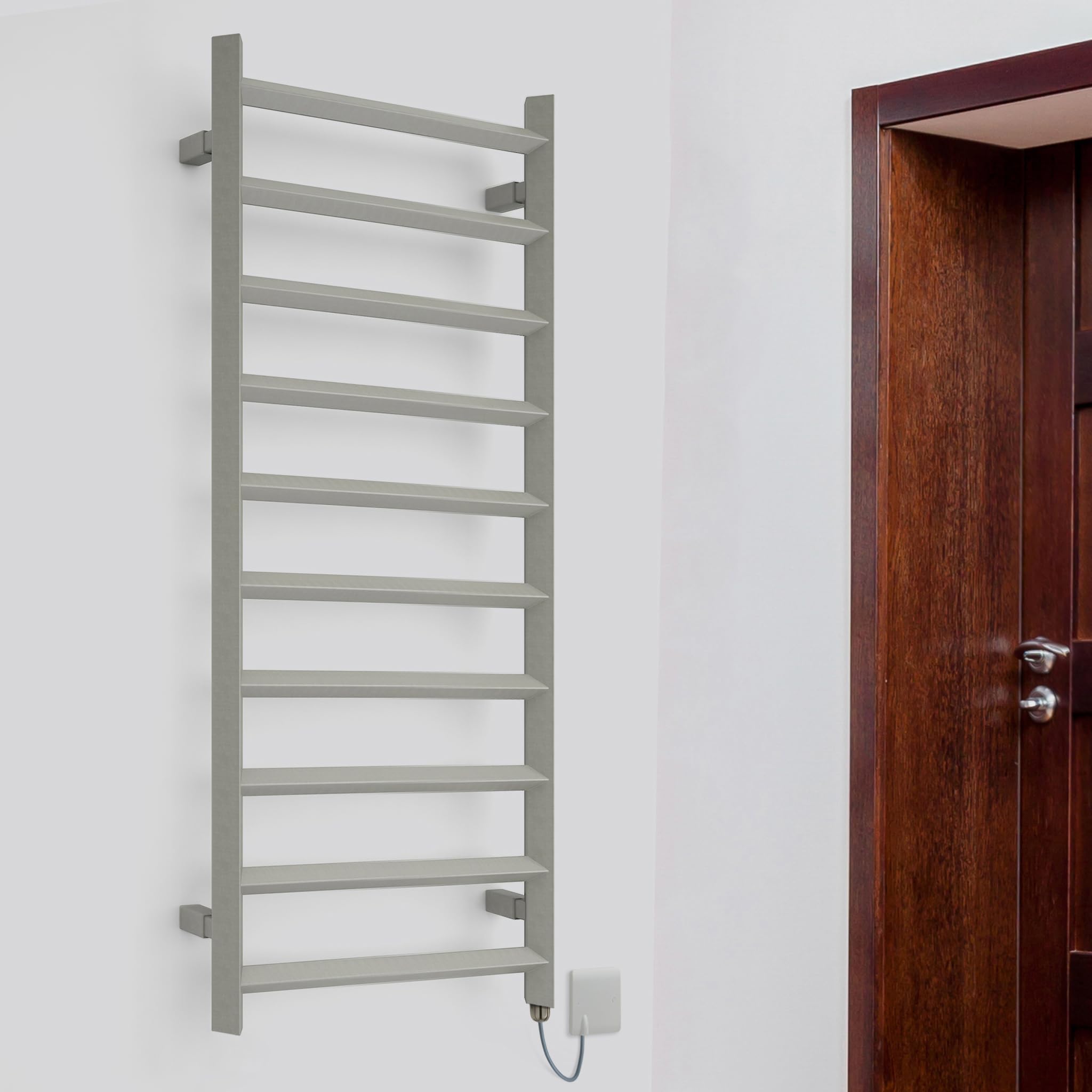 Terma Electric Towel Rail, Steel, Sparkling Gravel, 1200h x 500w
