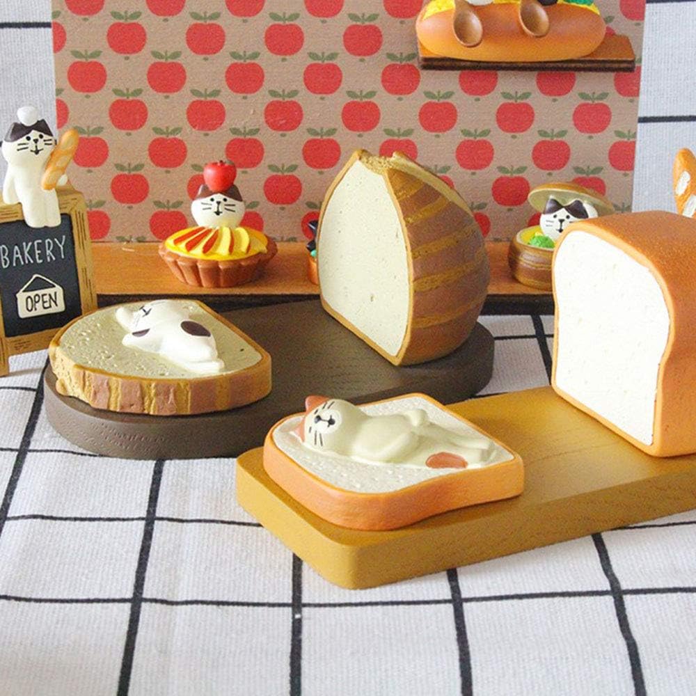 Creative Cat Mobile Phone Holder Stand Cute Bread Toast Shape Home Desktop Decoration Gift (Bread Shape) image 4