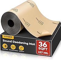 VOISEN 4mm Car Sound Deadening Mat 36 Sqft Closed Cell Foam - Noise Reduction, Vibration Dampener & Heat Barrier