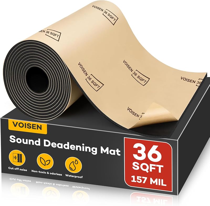 Manta de isolamento acústico automotivo VOISEN em espuma PE de célula fechada 4 mm – 10,22 m²