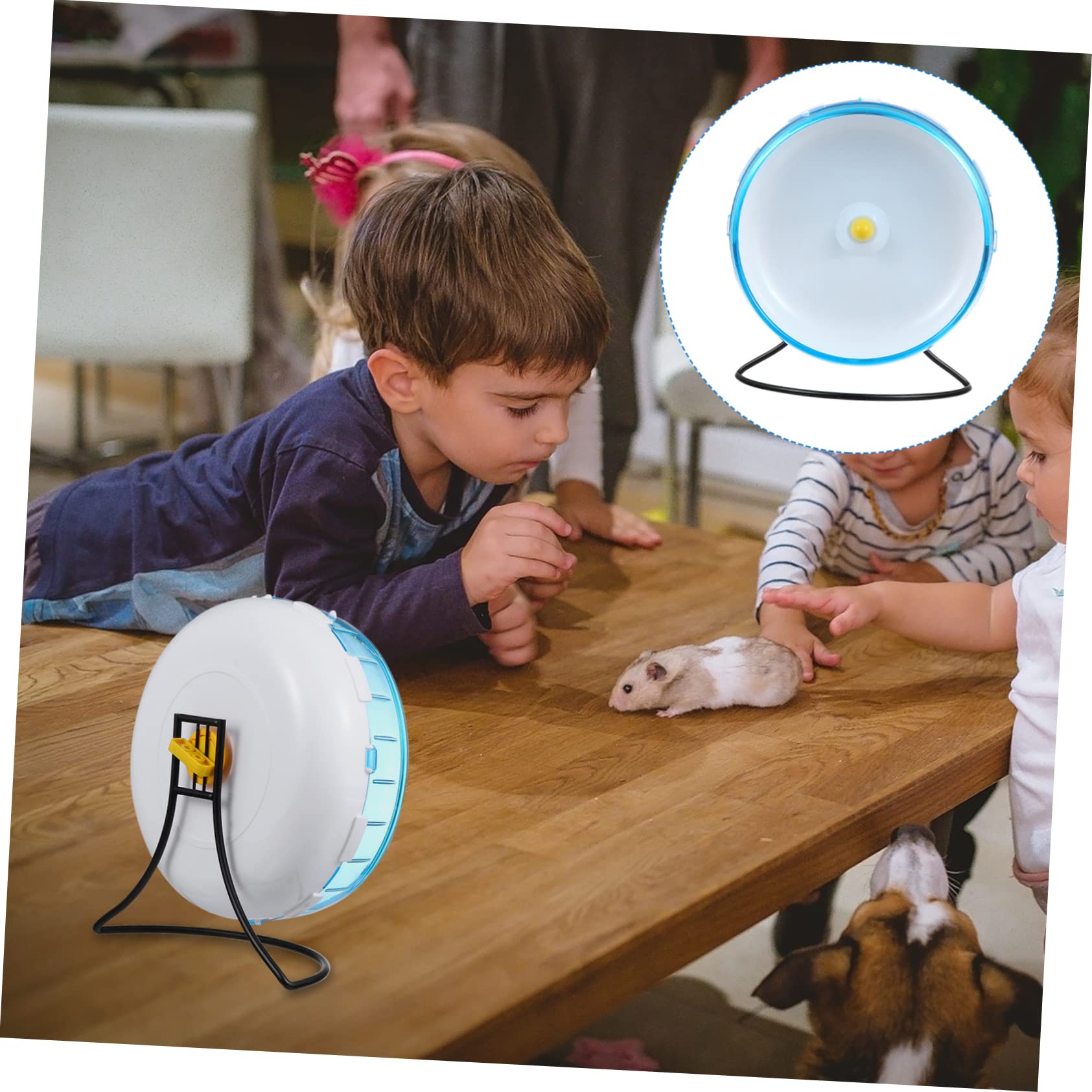 Milisten Ruota Per Criceti Silenziosa e Robusta Gioco Per Piccoli Animali Domestici Esercizio Sicuro e Divertente Design Attraente e Resistente Compatibile Con Criceti Ratti e Topi