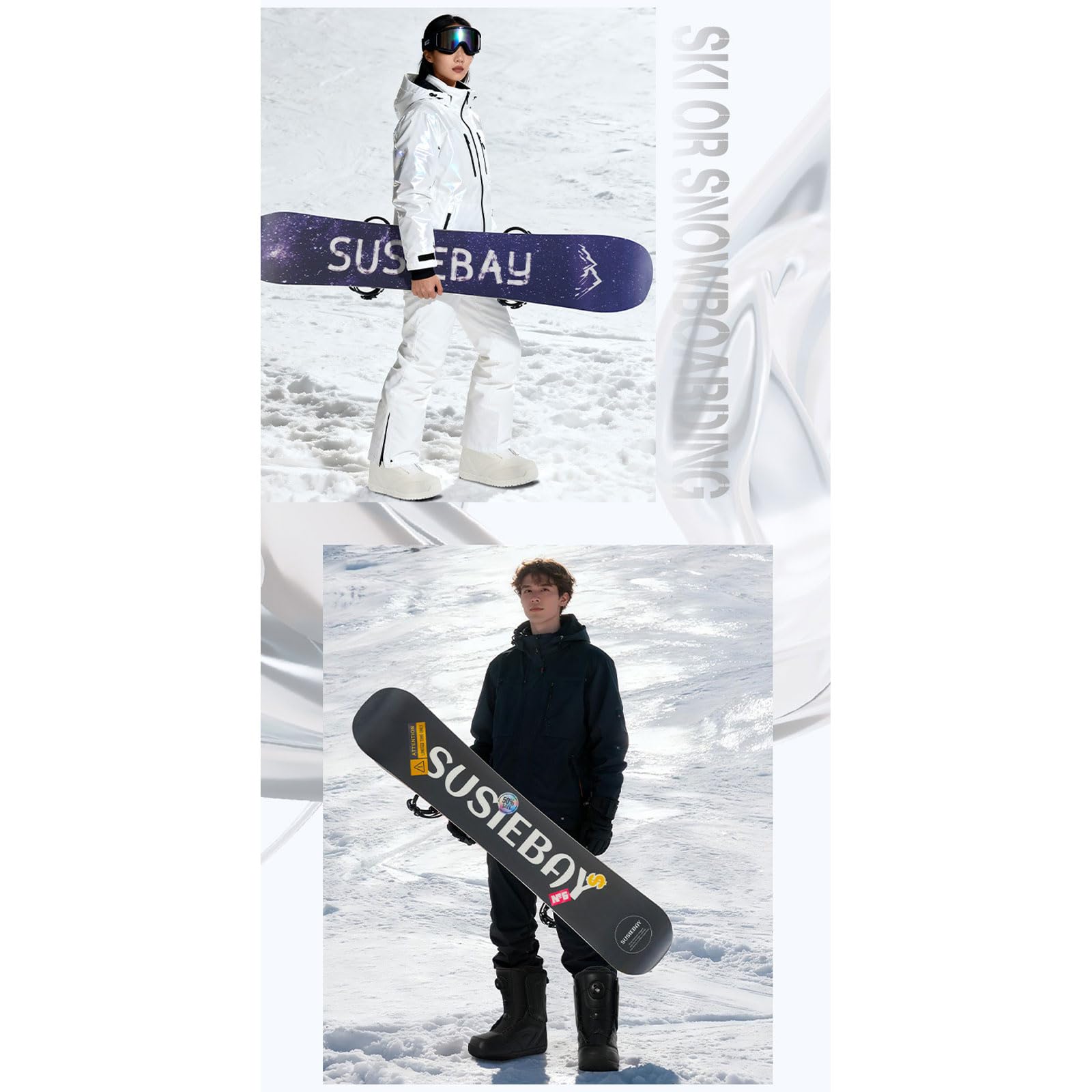 Snowboard Boots - Snowboardboots - Snowboardschuhe - Snowboard Schuhe - All Mountain Freeride Freestyle - mit Schnellverschluss - Damen - Herren - 2 x Farben - Größen 36-45